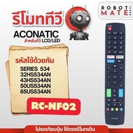 RC-NF02 Tv Remote Control For Use With 534 Series Model 32HS534AN 43HS534AN 50US534AN 65US534AN