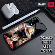 Case OPPO A74 / OPPO A95 TERBARU Motif ONE PIECE Casing Hp Murah Kesing softcase Hp GOOL CUSTOM