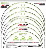 motoSTK.com STEP ONE 本田 X ADV 輪框貼紙 1套 Pramac綠