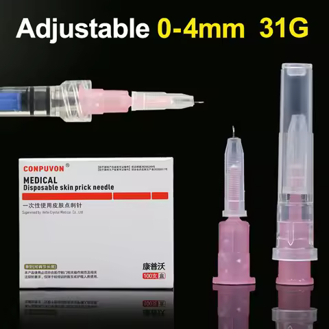 31G 4mm Adjustable small needle disposable 31G medical micro-plastic injection cosmetic sterile need