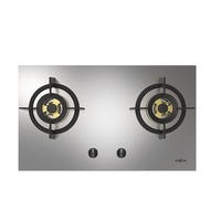 เตาฝัง 2 หัวเตาฐานสเตนเลส Mex MX7825C