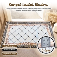 TOP TERBARU!! KARPET LANTAI BULU HALUS & LEMBUT UKURAN 90CM X 140CM PERMADANI RUANG TAMU TEBAL 0.6CM