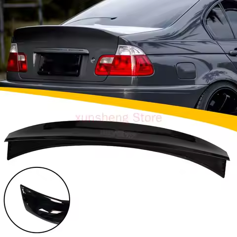ABS Plastic Carbon Fiber CSL Rear Trunk Lip Spoiler For BMW 3 Series E46 M3 316i 318i 320i 323i 325i