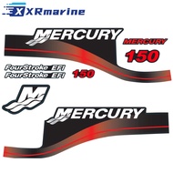 Red Decals Sticker Set For Mercury Outboard Stickers 150 HP EFI 4-Stroke FourStroke 37-808553A00 TOP