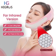 HEGRUS V Face bandage Mask V Line Lifting Belt V Shape Face Lift Up Tools Thin Strap Facial Slimming Bandages Far Infrared Thin Face Bandages Chin Double Shape Belt