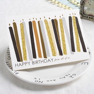 Happy Birthday card size 13x18cm with envelope