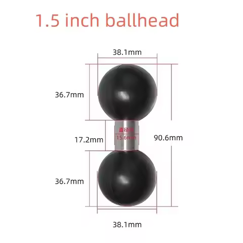 1.5 inch or 38.1mm to 1.5 inch Ballhead Mounting Base Adapter Holder Transfer for Gopro Action Camer