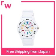 CITIZEN Q &amp; Q watch sports-type analog display 10 ATM water resistant white × multi-color VR25-002 Ladies