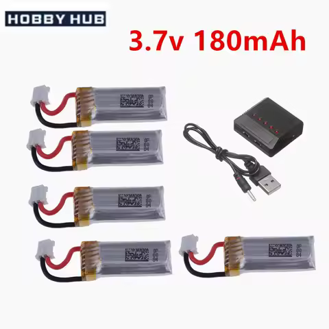 3.7V 180mAh PH2.0 Lipo Battery For Udi i22 Potensic A20 Mini Drone RC Quadcopter Spare Parts 3.7V 75