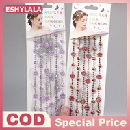 [Bea-t] Hair Gem Stiers Kit Blingling Hair Jewels For Girls Toy Hair Styling Tool With Reusable Shin