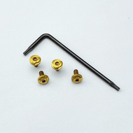 1 Set Custom 416 Stainless Steel Grip Handle M3 Screws Nails with Key Wrench for Kublai Khan P4 1911 Models DIY Make Accessories
