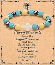 Christian Gifts, Cross Bracelet for Women Girls, Faith Religious Easter Catholic Christian Jewelry, 