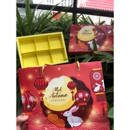 Set of 5 boxes of 6 cakes 8x8 (cm)