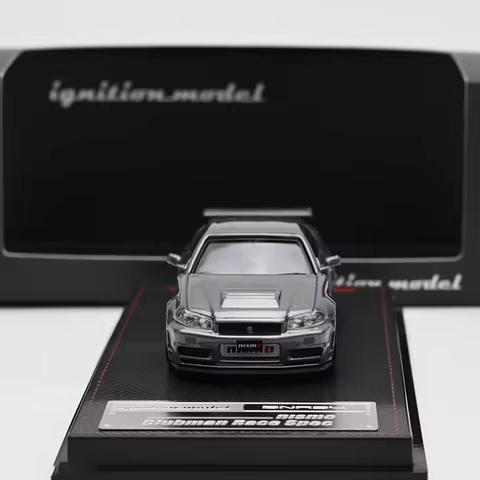 IG 1:64 Scale Omori Factory CRS R34 Z-Tune Simulation Alloy Model Vehicle Toys Display Gift Decorati