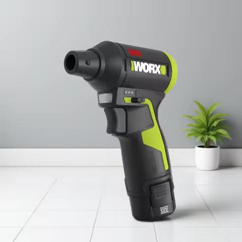 WORX WU094 12V Stepless Speed ESD Safe Brushless Lithium Cyclone Duster Blower Turbo Fan Efficient C