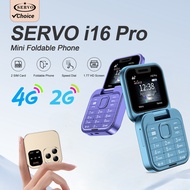SERVO i16 PRO 2G Foldable Mini Cellular 2 SIM Card Speed Display Magic Voice Lantern 1.77' Flip Scre