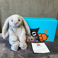 [GENUINE] JELLYCAT BASHFUL GRAY(SILVER) GRAY JELLYCAT BUNNY