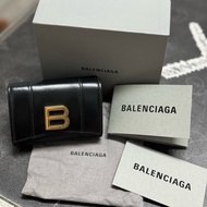 9成新-Balenciaga 巴黎世家 三折短夾