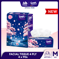 Tempo Facial Tissue Medium 4ply Sakura Limited Edition (4x90s)