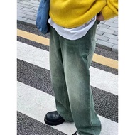 baggy jeans men y2k wide leg jeans y2k jeans Foreign Trade Retro Gradient Washed Jeans Men Trendy St