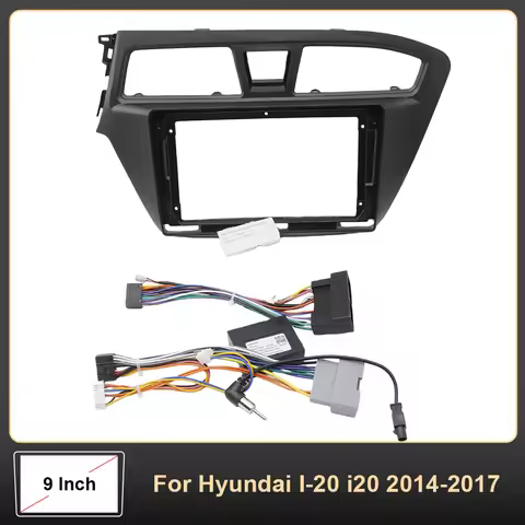 9 Inch Car Frame Fascia Adapter Decoder Android Radio Dash Fitting Panel Kit for Hyundai I-20 I20 20