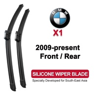 Car Wiper Blade for BMW X1 2009-present (E84/F48/U11) front rear silicone windshield wiper blade
