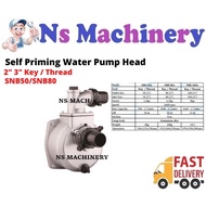 Engine Pump 2" / 3" Key / Thread SNB50/SNB80 Water Pump Suction Pump Self Priming Water Pump Head
