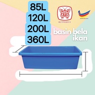 Blue Plastic Fish Tank Pond / Tangki Plastik Tank Polytank Pembiakan Ikan Laga Guppy Aquaponic Aquar