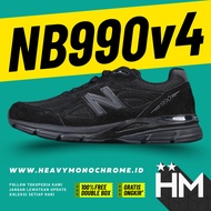 NB Balance 990v4 MiUSA Black Sneaker M990BB4 (Size 36-45)