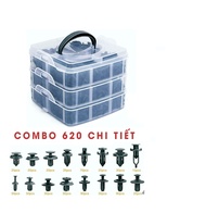 Bộ vít nhựa đa năng Trên Ô Tô Đinh Lá 6Mm Lỗ Nhựa Đinh Tán Chốt Vít Xe Dây Kẹp Dành Cho Xe MG Nissan