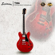 Eastman Guitars T386 Thinline Semi-hollowbody Electric Guitar - Red ( T386-RD )