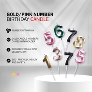 Number Candle 7.5cm Cake Happy Birthday Dessert Table Sparkling Numbering Candles birthday Party