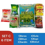 BAKUL MAKANAN /SET BARANG KERING/BARANG DAPUR MURAH/HAMPER FOOD BOX/GIFT/GROCERIES/SET BARANG DAPUR/