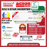 ACSON R32 5-STAR INVERTER Air-conditioner REINO+  5-Star Inverter Aircond 1.0HP 1.5HP 2.0HP 2.5HP