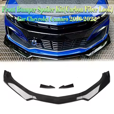 For Chevrolet Camaro SS 2016-2024 / 2019-2024 LS LT RS (After June 2016) Front Bumper Spoiler Lip Sp