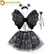 ORIENTLII Bat Wings Sets, Bat Wings Headband Halloween Cosplay Costume, Cute Tutu Skirt 2-8year Masq