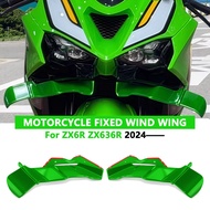 For ZX-6R ZX6R zx-6r 2024 2025 ZX636R Motorcycle Winglet Aerodynamic Wing Side Kit Lower Wind Spoile