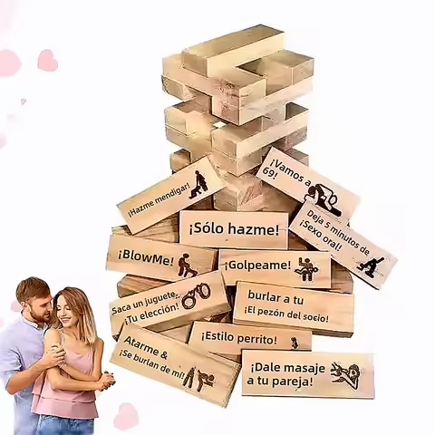 Erotic Block Tower Game For Couples Date Night Excitement Valentine Tumbling Tower Stacking Challeng