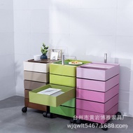 Object Bedside Table ins Sofa Simple Cabinet Multi-Layer Rotating Cosmetics 360 Locker Storage Side 
