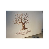 Wedding Thumbprint Tree for Wedding Banquet Guest Book