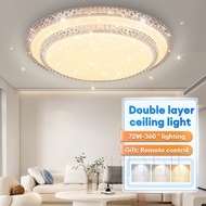 Ceiling Light 40cm 50cm Modern Led Panel Light Lampu Siling Hiasan 3 in 1 Led Panel Light