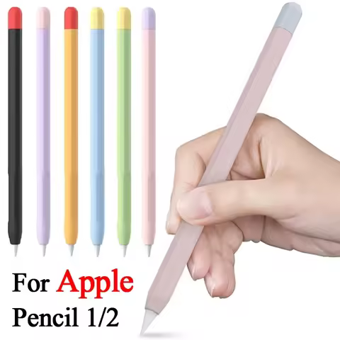 Soft Silicone Pen Holder For Apple Pencil 1st 2nd Generation Stylus Pen Cover For Apple Pencil 1 2 P