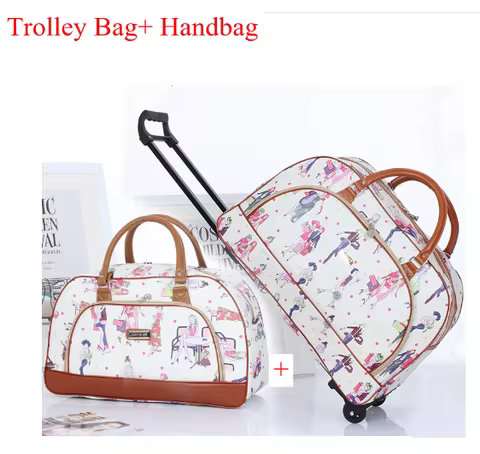 Women Cabin Rolling Bags with wheels Women travel luggage trolley bag wheeled bag woman Travel Bagga