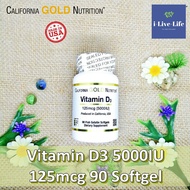 80% OFF Sale สินค้า Exp 1/24. วิตามินดี3 Vitamin D3 125 mcg (5,000 IU) 90 Fish Gelatin Softgels - California Gold Nutrition D-3