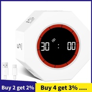 Digital Productivity Timer, Rotating Pomodoro Timer with 1-3-5-15-30-60-90 Min Countdown, for Study 