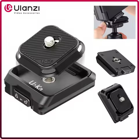 Ulanzi Uka Quick Release Plate and Base Kit DSLR Camera Compatible Arca F38 Plate Quick Switch Tripo