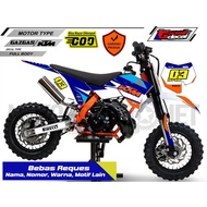 Gazgas 50cc Mini Trail Decal Sticker KTM/ SSR Full Body/ Requesbebas