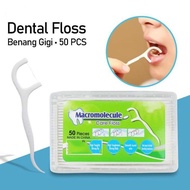 Toothpick Floss 50 pack Dental Floss Cleaner Between Teeth