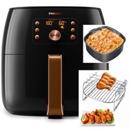 Philips HD9860/91 Air Fryer XXL(**Bundled with Philips Baking Tray+Philips Double Layer Barbecue Rack+Philips Skewers)