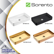 SORENTO ULTRA THIN Edge Counter Top / Table Top Wash Basin SRTWB1419 / SRTWB1419-BL / SRTWB1419-RG /